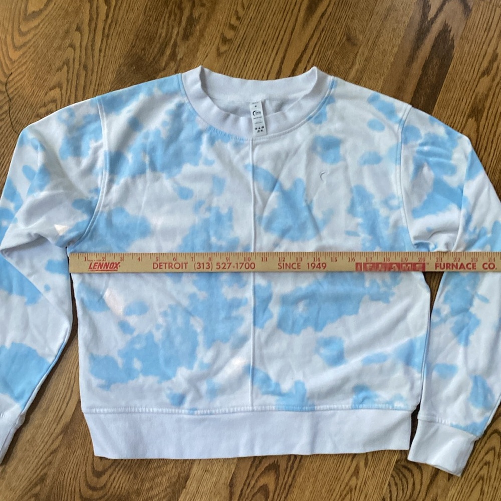 Zyia Hendrix Heaven crew boxy sweatshirt medium workout layering lightweight - Picture 11 of 13